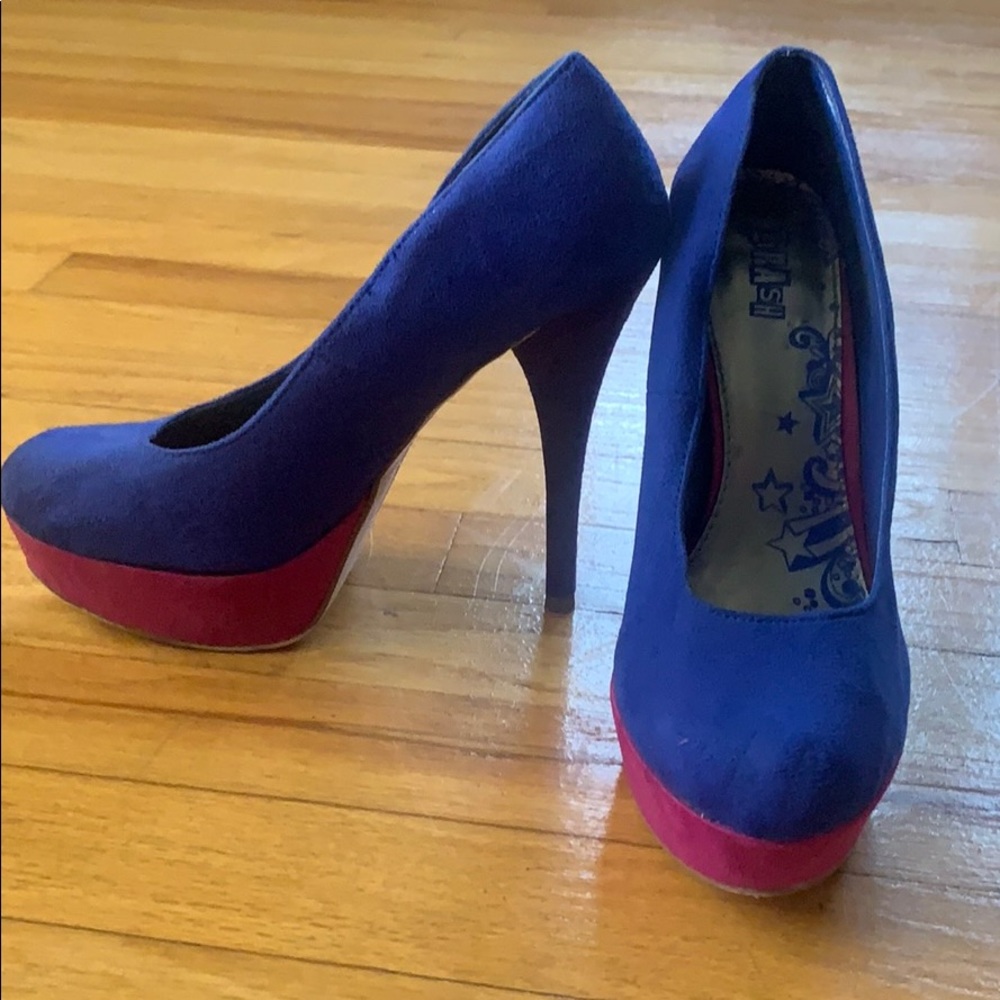 Suede heels